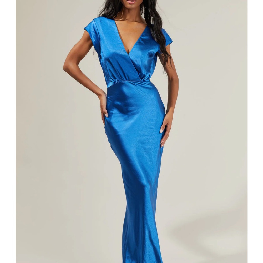 Sugarlips Vibrant Blue Maxi Dress